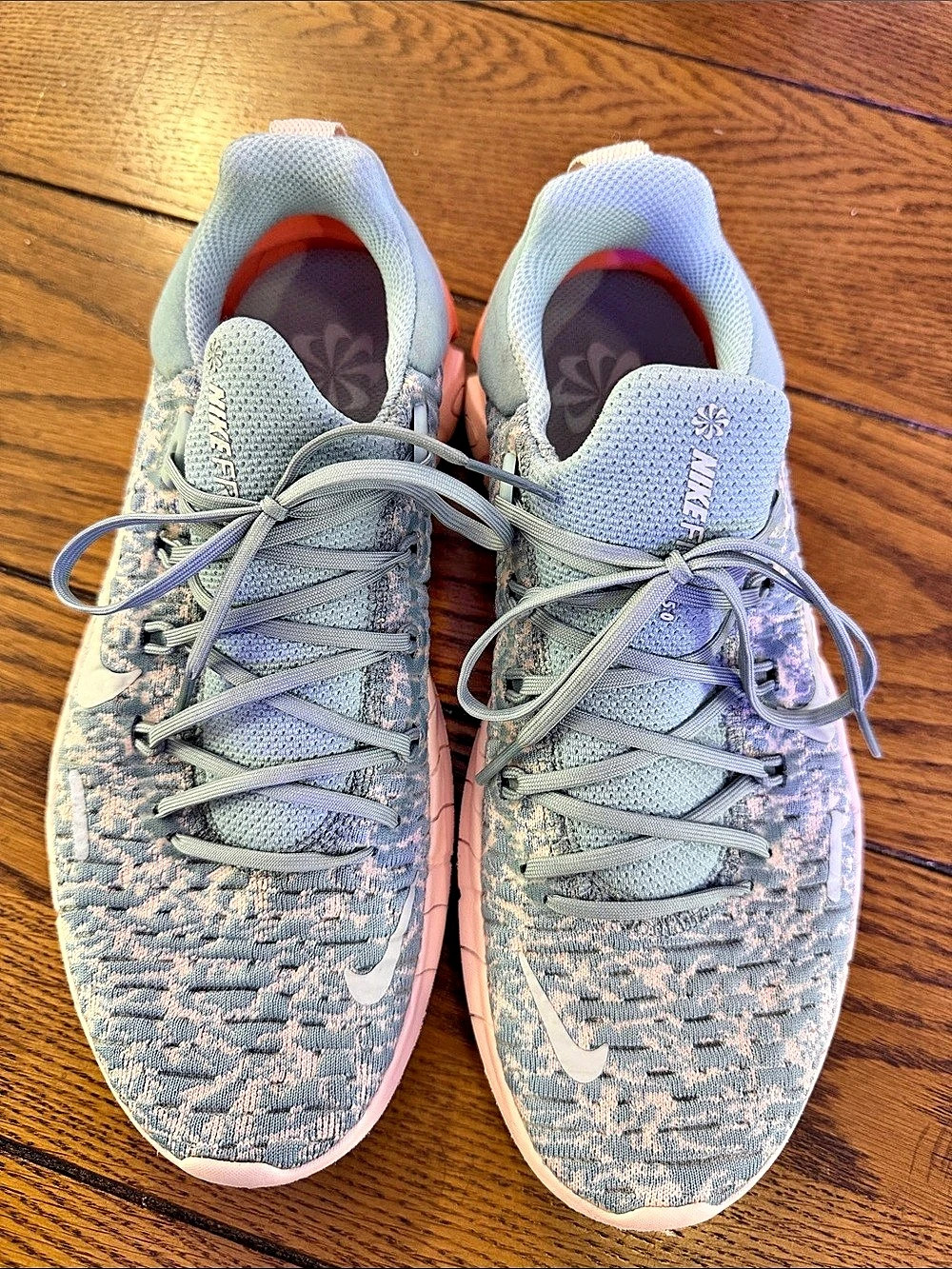 Nike Free Run 5.0 Ocean Cube Women's Athletic Shoes Blue & Pink US 7